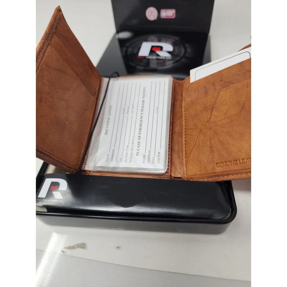 Rico Industries Mens Sacramento Kings Bifold Wallet Brown Leather Casual Size OS